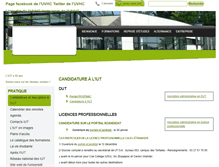 Tablet Screenshot of candidatureiut.univ-valenciennes.fr